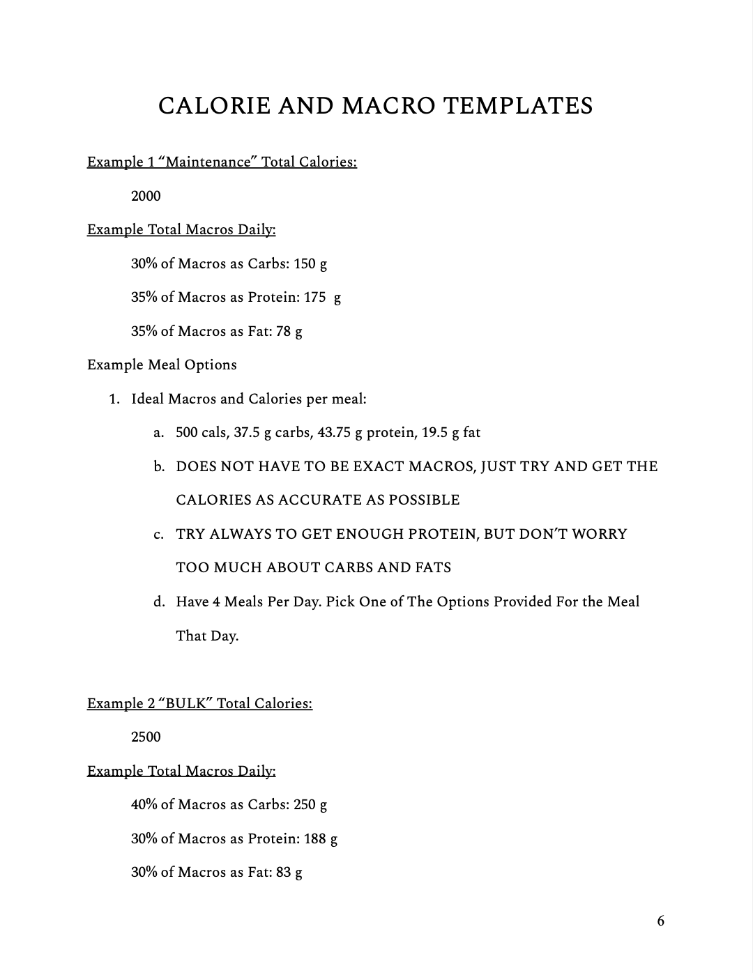 FREE Nutrition & Hypertrophy Manual eBook