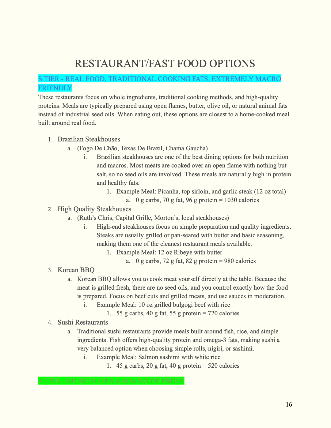 FREE Recipes & Nutrition Manual eBook